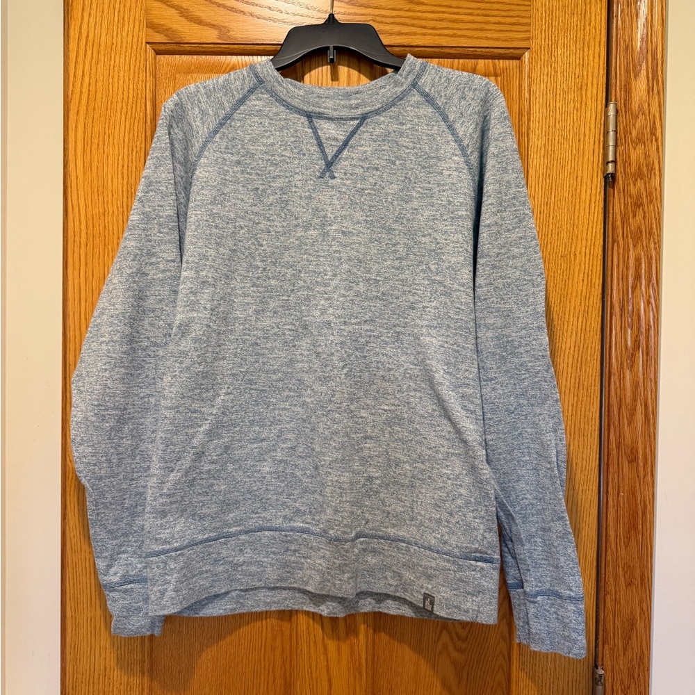 The North Face Men's Heathered Blue Crewneck Sweater